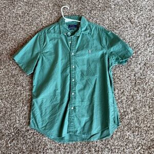 Green Button-Up Shirt